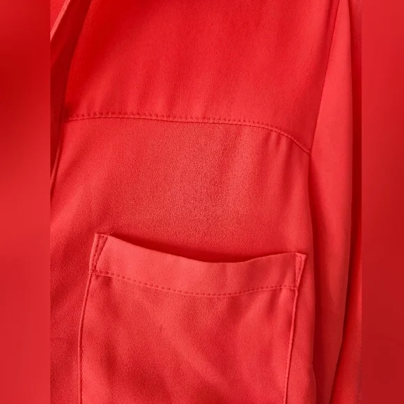 Express Hot Pink Button down top size Small - Picture 3 of 4